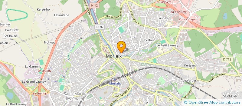 localisation de l'entreprise CLUB MORLAISIEN DE CHIEN D'UTILITE  MORLAIX