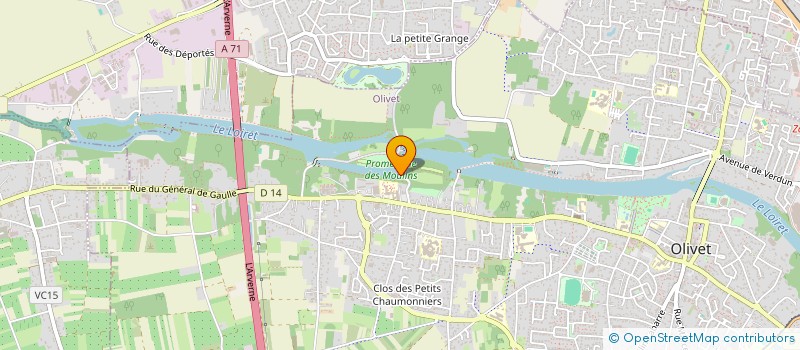 localisation de l'entreprise CLUB MOTONAUTIQUE LOIRET à OLIVET