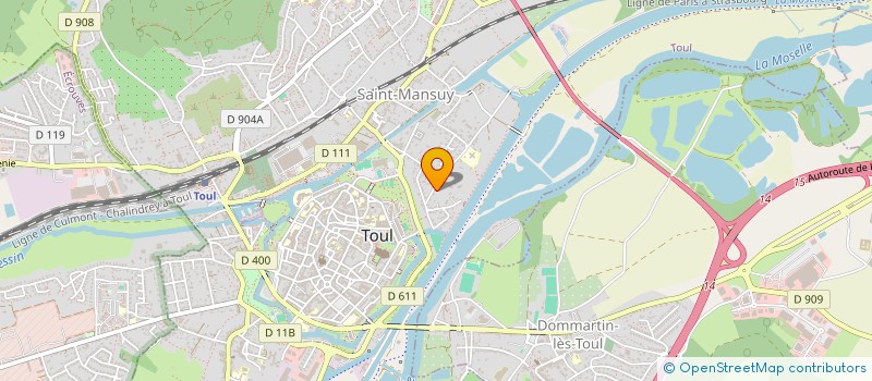 localisation de l'entreprise CLUB MOUCHE DU TOULOIS  TOUL