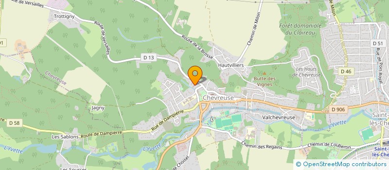 localisation de l'entreprise CLUB MOUCHE FRANCILIEN  CHEVREUSE