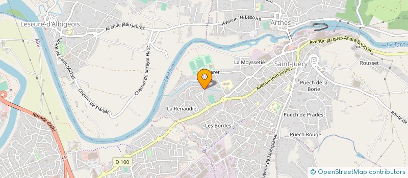 localisation de l'entreprise CLUB MOUCHE GAULE ALBIGEOISE  SAINT-JUERY