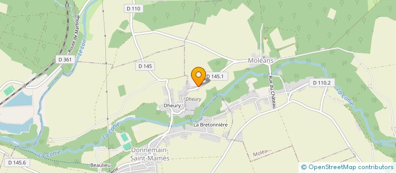 localisation de l'entreprise CLUB MULTI PECHE DUNOIS à DONNEMAIN-SAINT-MAMES