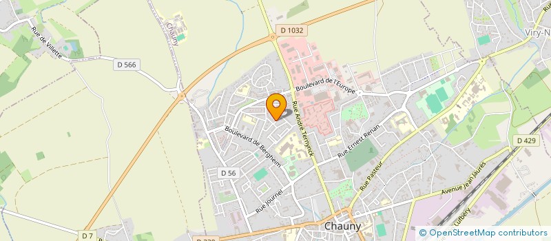 localisation de l'entreprise CLUB MULTIJEUX CHAUNOIS à CHAUNY