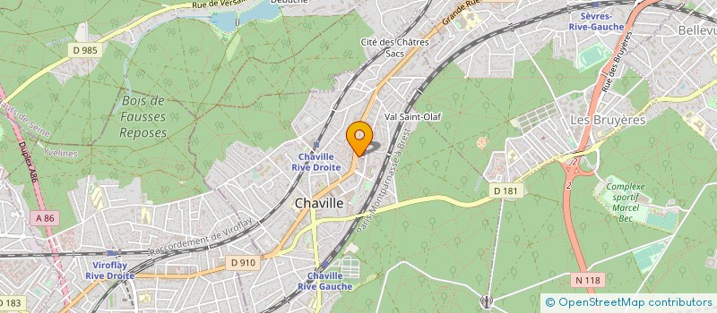localisation de l'entreprise CLUB MUNICIPAL DES ANCIENS DE CHAVILLE à CHAVILLE