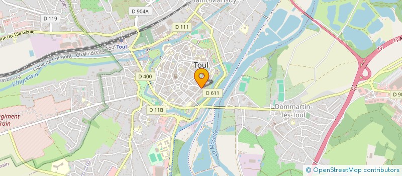 localisation de l'entreprise CLUB MUNICIPAL DES SENIORS DE LA VILLE DE TOUL à TOUL
