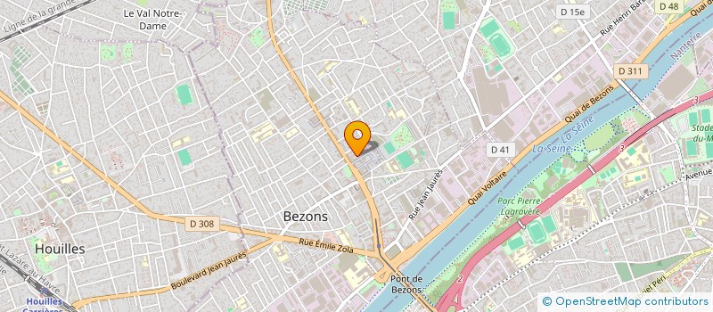 localisation de l'entreprise CLUB MUNICIPAL DU 3EME AGE  BEZONS