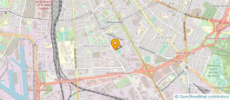 localisation de l'entreprise CLUB MUNICIPAL OMNISPORT DE VENISSIEUX à VENISSIEUX