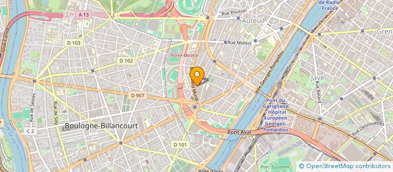 localisation de l'entreprise CLUB MURAT à PARIS