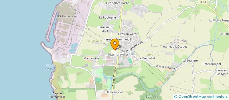 localisation de l'entreprise CLUB MUSCULATION FLAMANVILLE  FLAMANVILLE