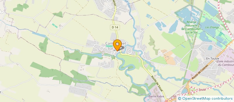 localisation de l'entreprise CLUB MYOSOTIS - GENERATIONS MOUVEMENT DE CAMBOUNET SUR LE SOR  CAMBOUNET-SUR-LE-SOR