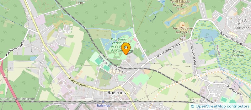 localisation de l'entreprise CLUB NAGEURS SAUVETEURS RAISMOIS  RAISMES