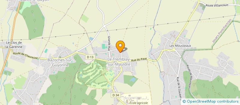 localisation de l'entreprise CLUB NAGEURS ST QUENTIN  LE TREMBLAY-SUR-MAULDRE