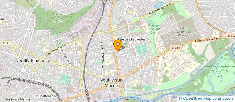 localisation de l'entreprise CLUB NATATION NEUILLY S MARNE à NEUILLY SUR MARNE