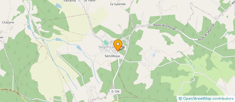 localisation de l'entreprise CLUB NATIONAL DES BECASSIERS SECTION DORDOGNE  SEGONZAC