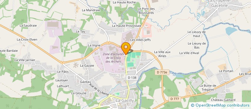 localisation de l'entreprise CLUB NATURE LA GACILLY  LA GACILLY