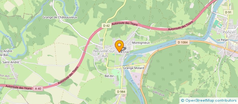 localisation de l'entreprise CLUB NAUTIQUE  NEUVILLE-SUR-AIN