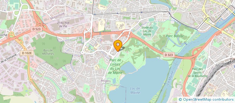 localisation de l'entreprise CLUB NAUTIQUE ANGEVIN à ANGERS