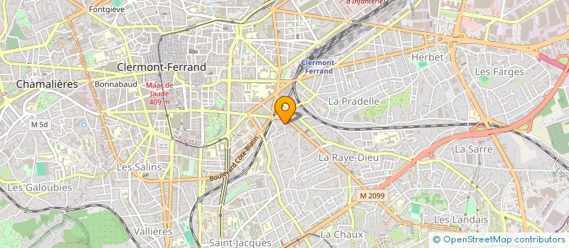 localisation de l'entreprise CLUB NAUTIQUE D AUVERGNE à CLERMONT-FERRAND