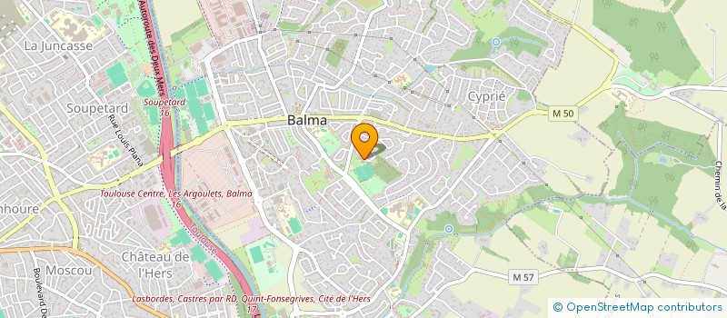 localisation de l'entreprise CLUB NAUTIQUE DE BALMA à BALMA