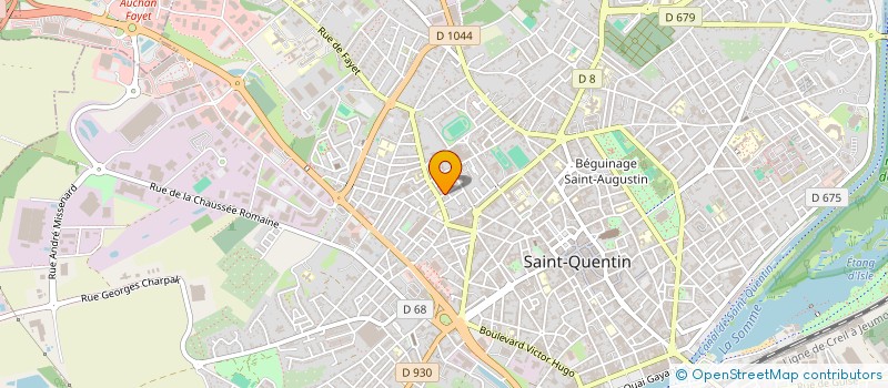 localisation de l'entreprise CLUB NAUTIQUE DE HAUTE PICARDIE à SAINT-QUENTIN