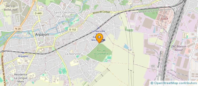 localisation de l'entreprise CLUB NAUTIQUE DE L'ARPAJONNAIS à LA NORVILLE