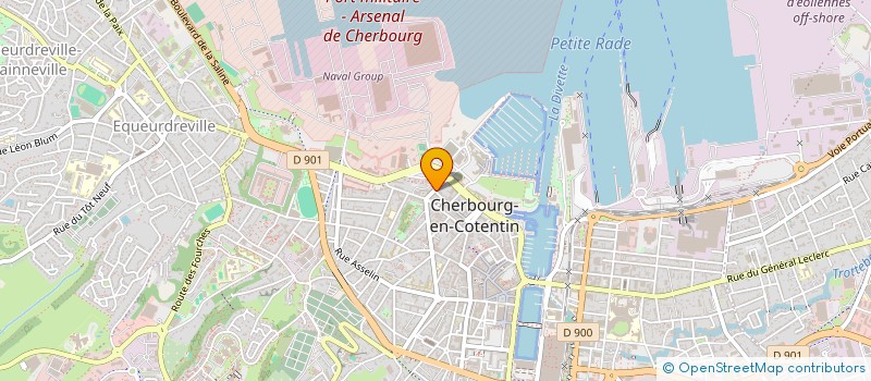 localisation de l'entreprise CLUB NAUTIQUE DE LA MARINE  CHERBOURG-EN-COTENTIN