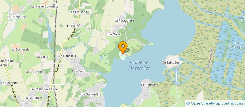 localisation de l'entreprise CLUB NAUTIQUE DE MAZEROLLES  SUCE-SUR-ERDRE