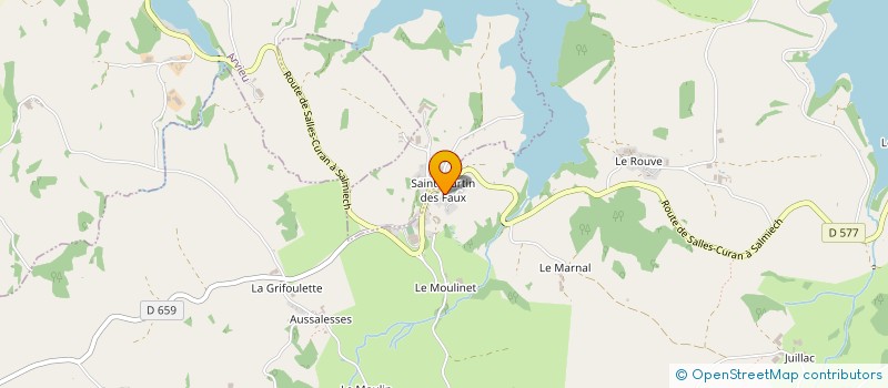 localisation de l'entreprise CLUB NAUTIQUE DE PARELOUP à SALLES-CURAN
