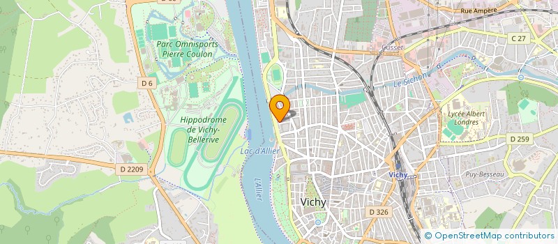 localisation de l'entreprise CLUB NAUTIQUE DE VICHY  VICHY