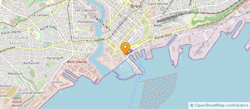 localisation de l'entreprise CLUB NAUTIQUE DES EQUIPAGES à BREST