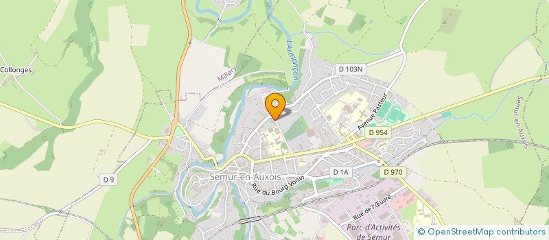 localisation de l'entreprise CLUB NAUTIQUE DES TERRES D'AUXOIS à SEMUR-EN-AUXOIS