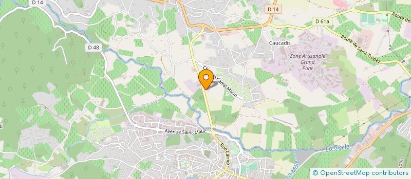 localisation de l'entreprise CLUB NAUTIQUE DU PERAT à GRIMAUD