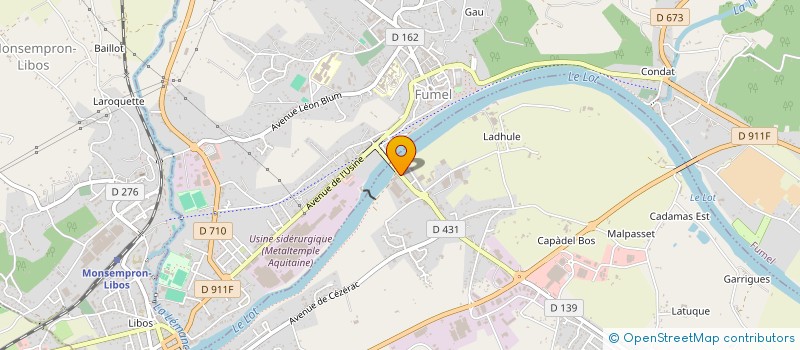 localisation de l'entreprise CLUB NAUTIQUE MONTAYRAL-LIBOS-FUMEL  MONTAYRAL