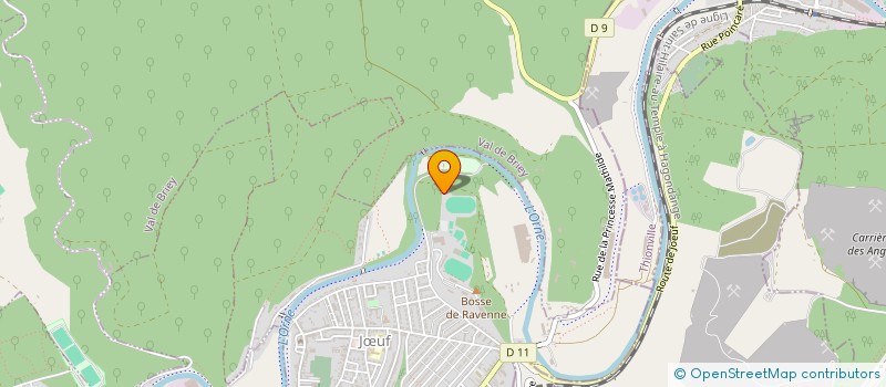 localisation de l'entreprise CLUB NAUTIQUE MUNICIPAL HOMECOURT JOEUF  JUF