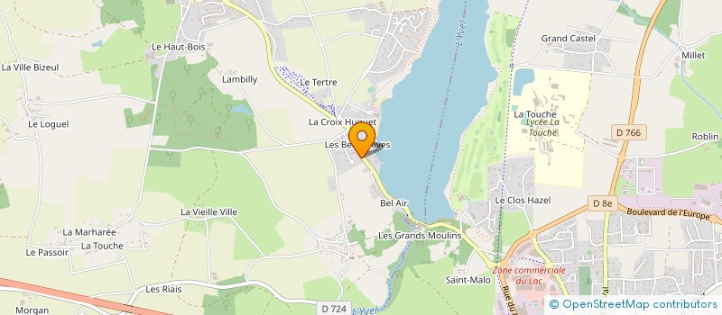 localisation de l'entreprise CLUB NAUTIQUE PLOERMEL à TAUPONT