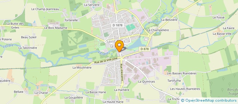 localisation de l'entreprise CLUB NAUTIQUE SAINT MARSIEN  VALLONS-DE-L'ERDRE