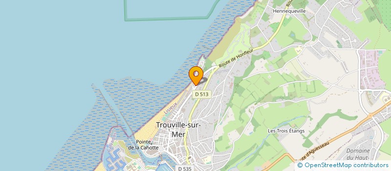localisation de l'entreprise CLUB NAUTIQUE TROUVILLE HENNEQUEVILLE à TROUVILLE-SUR-MER