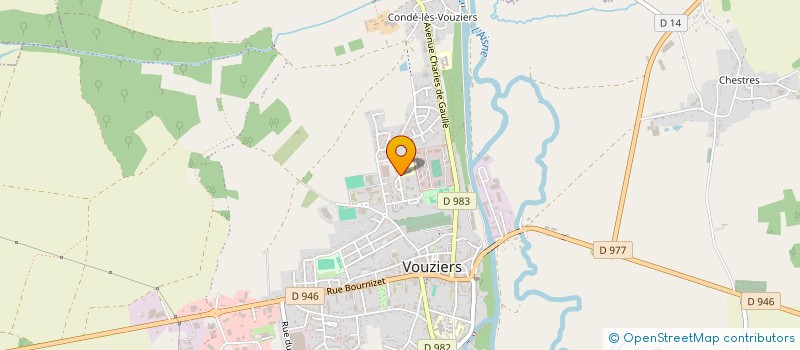 localisation de l'entreprise CLUB NAUTIQUE VOUZINOIS  VOUZIERS