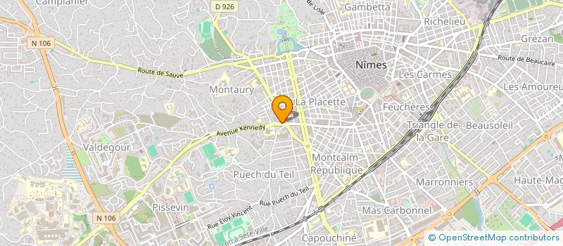 localisation de l'entreprise CLUB NIMOIS D'AIKIDO ET BUDO  NIMES