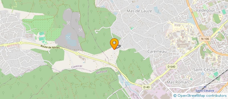 localisation de l'entreprise CLUB NIMOIS DU CHIEN D'UTILITE LOUIS BOUCHE.  NIMES