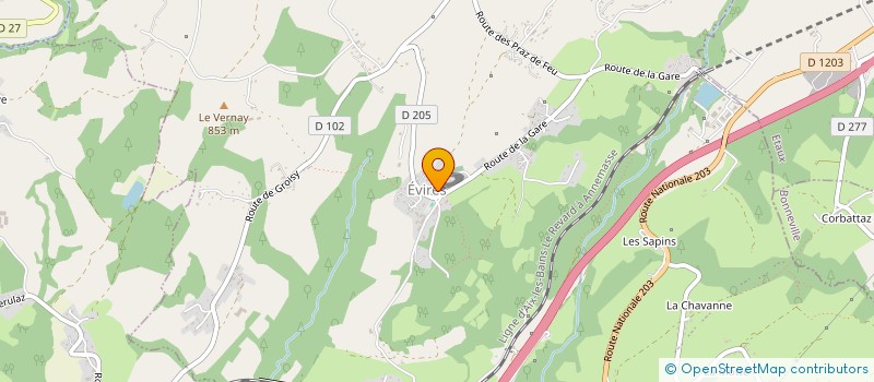 localisation de l'entreprise CLUB NORDIQUE DES GLIERES  FILLIERE