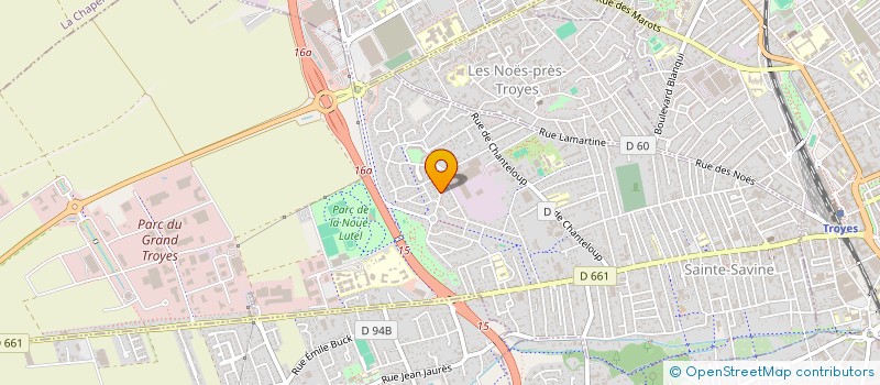 localisation de l'entreprise CLUB OBJECTIF PHOTOS  SAINTE-SAVINE