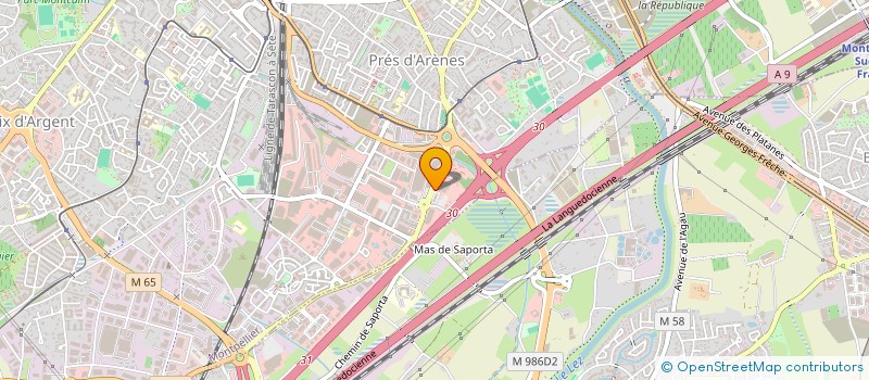 localisation de l'entreprise CLUB OCCITAN DE TCHOUKBALL à MONTPELLIER