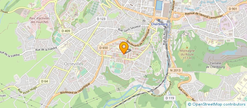 localisation de l'entreprise CLUB OCTEVILLAIS RENCONTRES & AMITIE  CHERBOURG-EN-COTENTIN