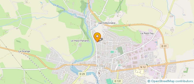 localisation de l'entreprise CLUB OENOLOGIQUE ERNEEN  ERNEE