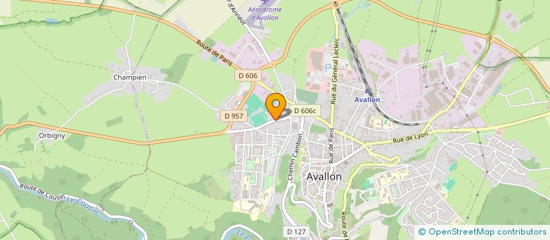 localisation de l'entreprise CLUB OLYMPIQUE AVALLONNAIS à AVALLON