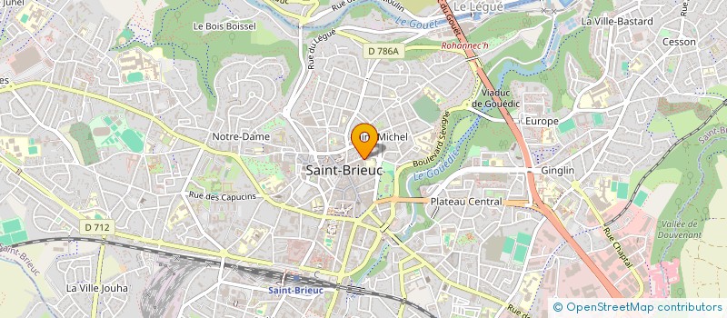 localisation de l'entreprise CLUB OLYMPIQUE BRIOCHIN - BOXE à SAINT-BRIEUC