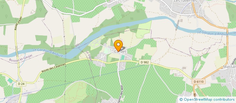 localisation de l'entreprise CLUB OLYMPIQUE DE CARDET  CARDET