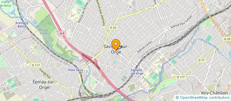 localisation de l'entreprise CLUB OLYMPIQUE DE SAVIGNY à SAVIGNY-SUR-ORGE