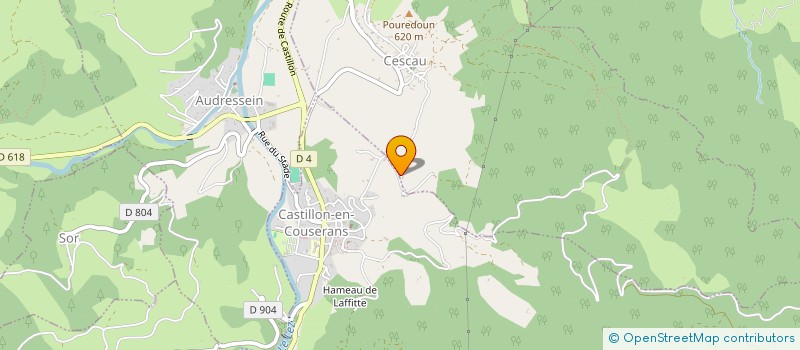 localisation de l'entreprise CLUB OLYMPIQUE DU CASTILLONNAIS à CASTILLON-EN-COUSERANS